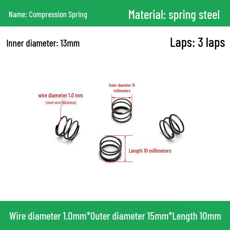 Heavy Duty Y-Type Compression Spring Shock Absorber, 1.0mm Wire Diameter, Outer Diameter 5-20mm.