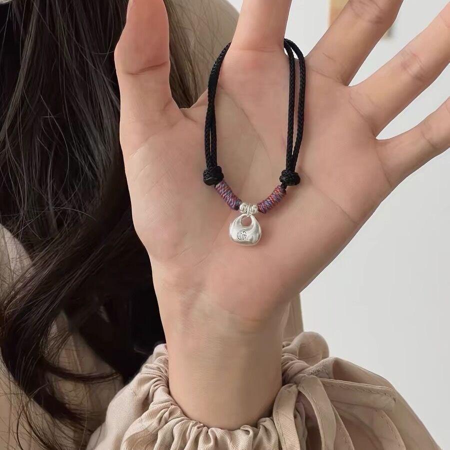 

Ping An Маленький Товстун Червоний Мотузковий Браслет Ручний Мотузок Пара Хлопчик і Дівчинка Подарунок Міцний