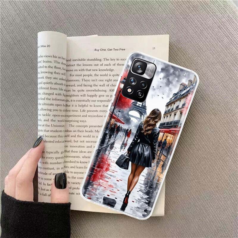 Eiffel Tower Art Phone Case For Xiaomi Poco F7 14 Ultra Mi 9T 12T 11T 13 15 Pro 12 11i 12X 10T 11 10 9 8 Lite 5G A3 CC9E Cover C