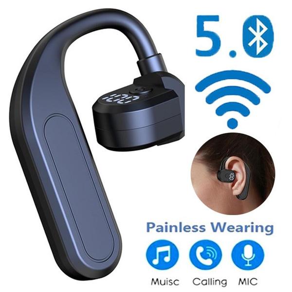 

Бизнес-наушники с крючком для вождения, Bluetooth-наушники с шумоподавлением, HD-вызов, гарнитура с длительным режимом ожидания, водонепроницаемые спортивные наушники