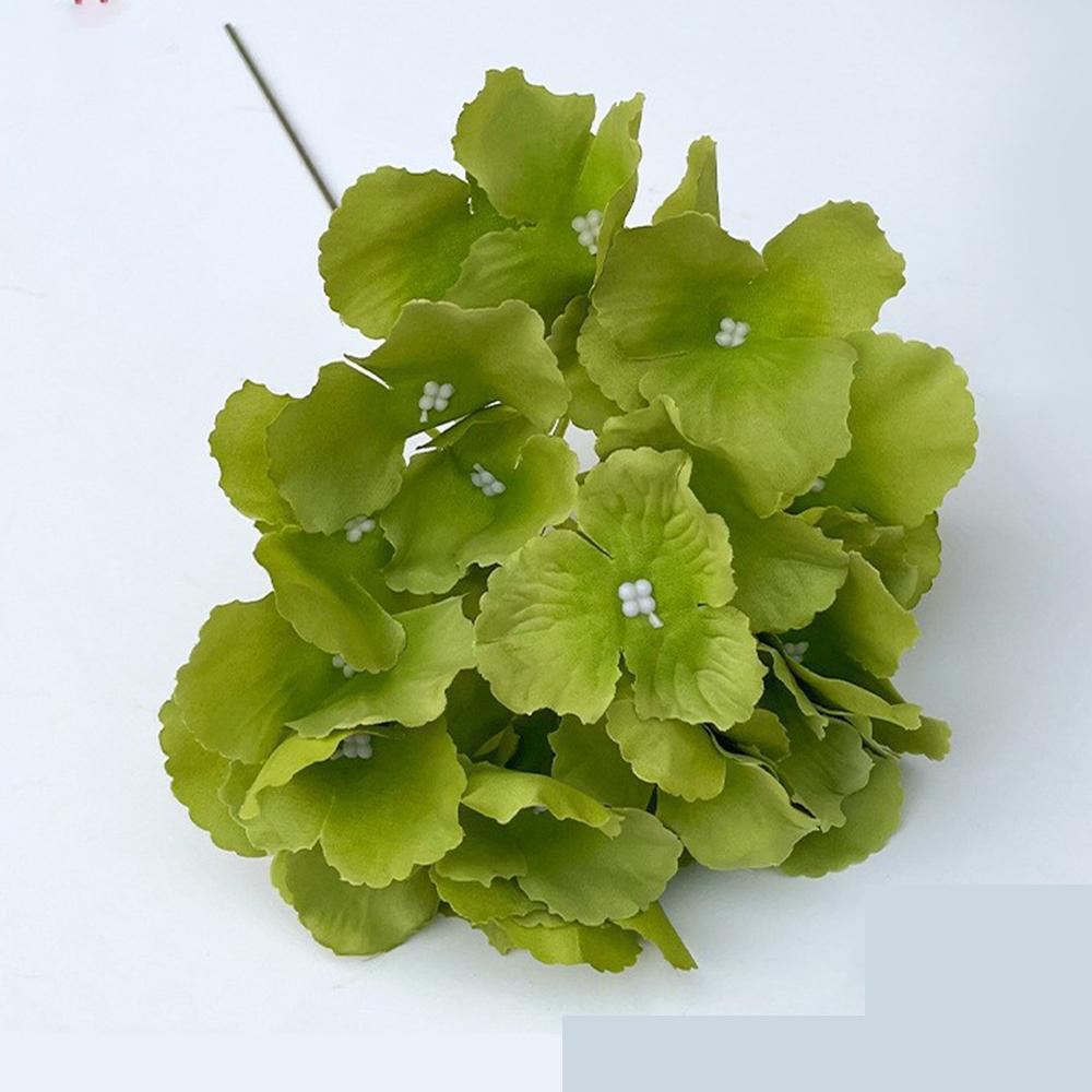 European Retro Fall British Hydrangea Artificial Small Branch Silk Flower DIY Wedding Scrapbook Flores Artificiales House Decor