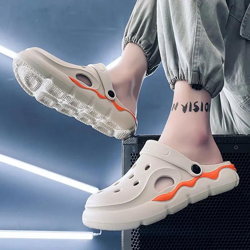 Ultralight Male Shoe Beach 39 Daily Use Trend 2025 Luxury Designer New Japanese H On Offer High Quality Eva Men's Sandal