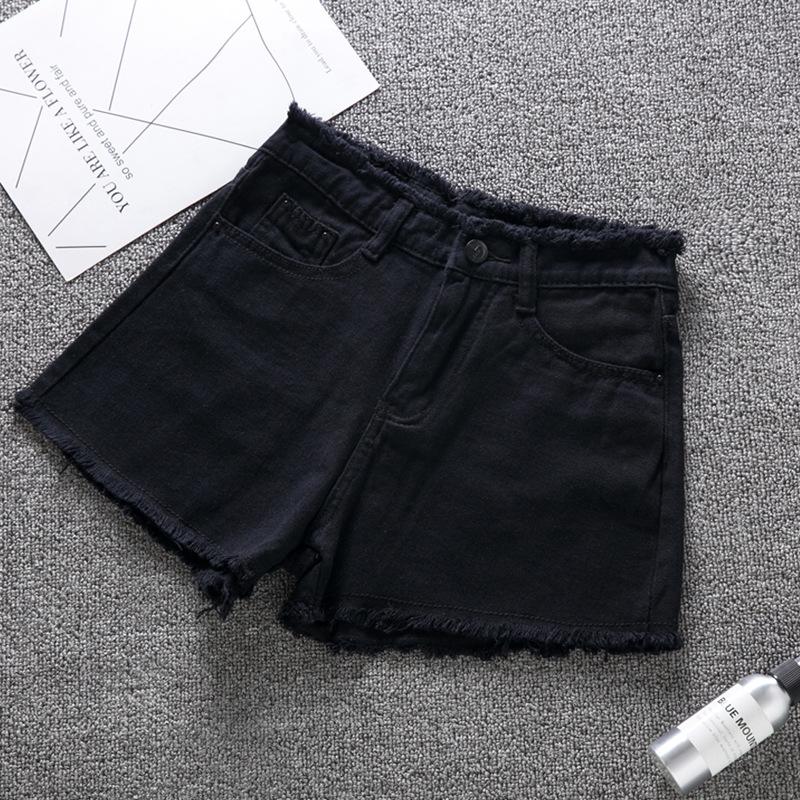 Kvinner Sexy høy midje jeans shorts sommer wide leg shorts dongeri shorts