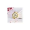 Jewelrywe Women's Ring Watch with Numeric Dial, Decorative Design, Couples Style Gold