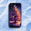 Santa Claus Christmas Tree Phone Case For Samsung S 25,24,23,22,30,21,10,9,Ultra,Plus,Lite,FE,4,5G Black Soft Case