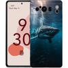 Luxury TPU Phone Case For Google Pixel 9 8 8A 7 7A 6 Pro XL 6A 5G Ocean Whale Shark Swimming Black Soft Back Cover
