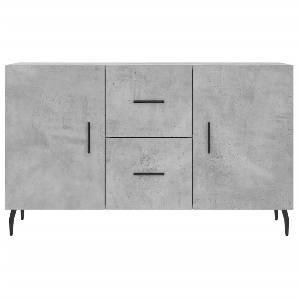 Vidaxl Komoda, Szarość Betonu, 100X36X60 Cm, Materiał Drewnopochodny