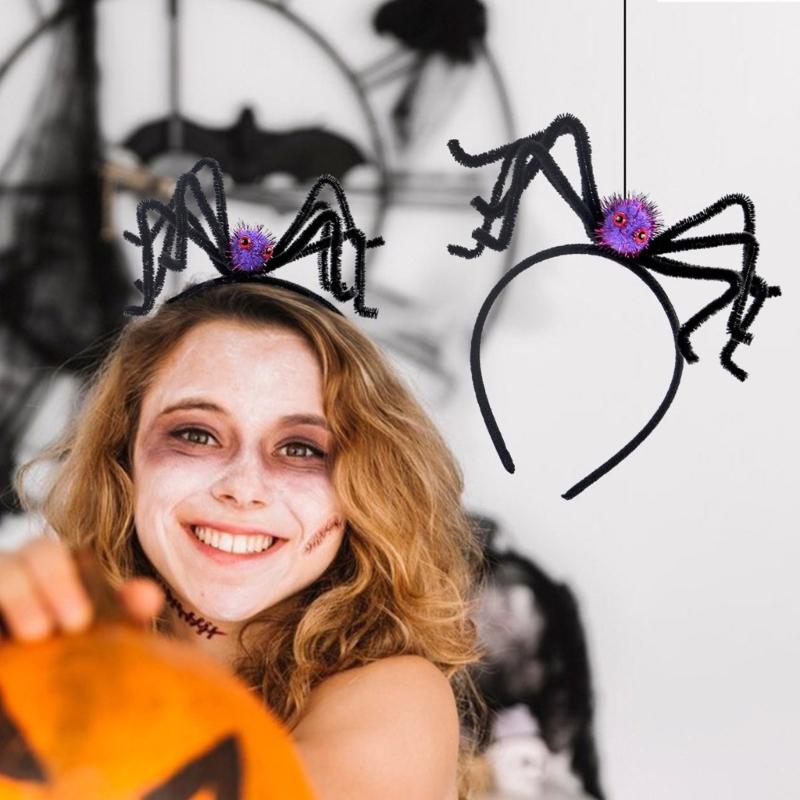 Pack of 10 Creative Halloween Party Headwears Comfortable and Durable Party Headbands for Halloween Festivities