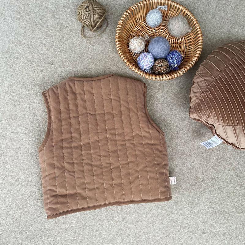 Kinder Herbst Winter Retro Warm Vielseitige Weste Jungen Mädchen Baby Doppelseitige Weste