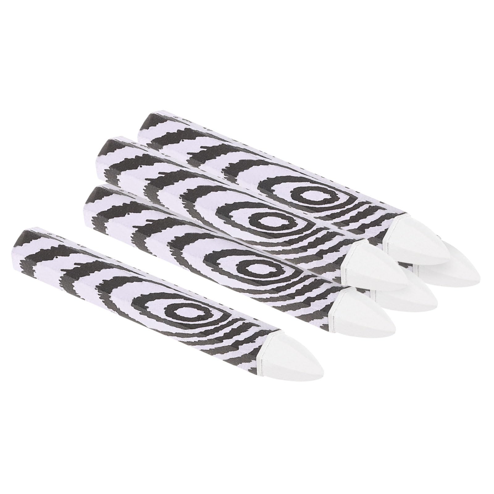 

PATIKIL Wood Marking Crayon Pack of 6 Hex Wax Tire Marker Crayon White 4 x0.55