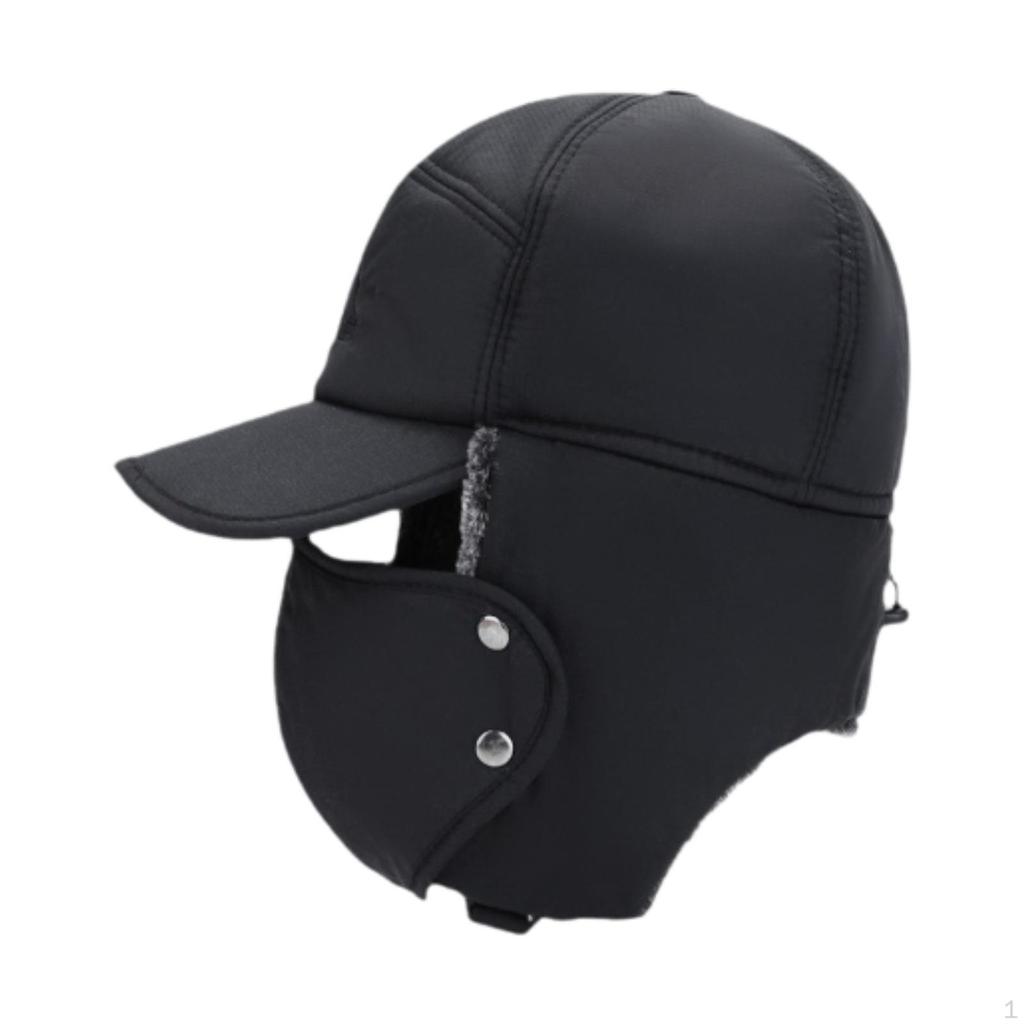 Winter Trapper Hat Casual Headwear Thermal for Outdoor Hiking Ski Biking Camping