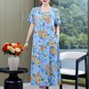 Vintage Long Dress for Women Summer Plus Size XL-5XL Casual Ladies Dresses
