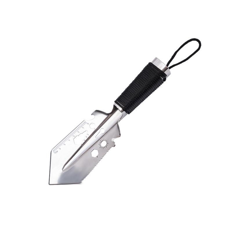 Stainless Steel Multi-Functional Outdoor Shovel for Gardening, Camping, and Shellfish Raking