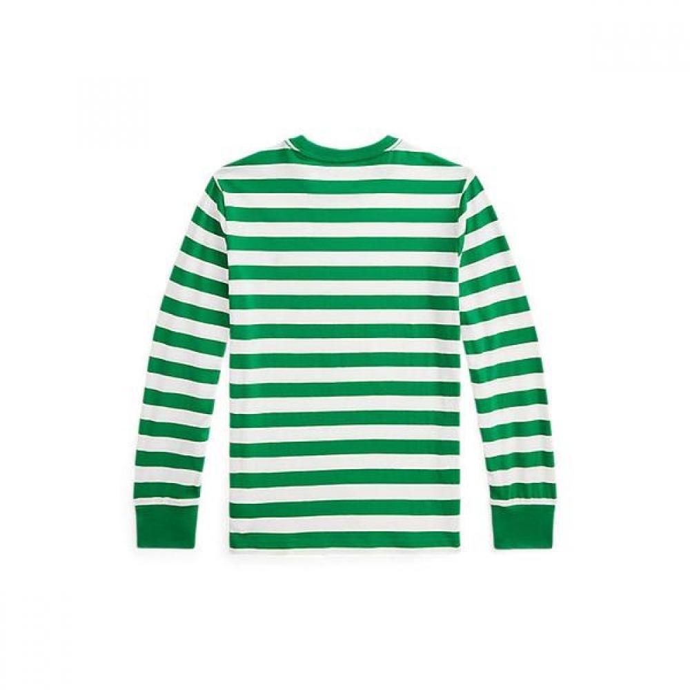Polo Ralph Lauren Boys 8 18 Striped Cotton Long Sleeve Tee Cwpotshy8021241300