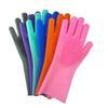 Silicone Cleaning Gloves Multifunction Magic Dish Washing Gloves for Kitchen Household Scrubbing Brush Hand Protector Tool