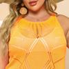 Beach Vacation Dress Large Size Women's Hollow Machine Knitted Bikini Cover Up Tank Dresses