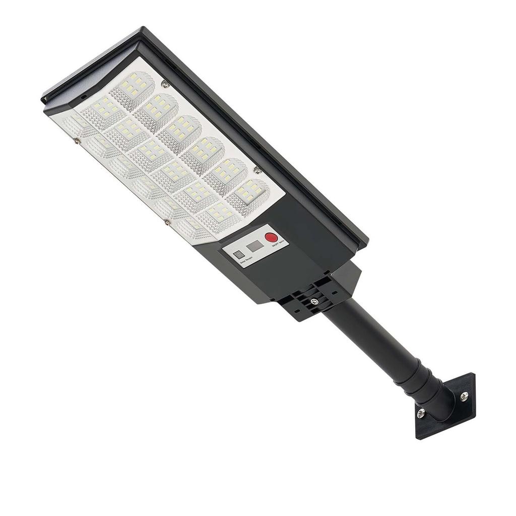 4 Pack 500W Solar Street Lights Outdoor, 50000LM, Commercial Parking Lot Lights Dusk To Dawn, LED Flood Security Lamp with Motion Sensor, IP65