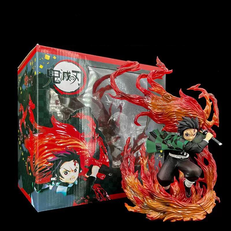 Anime Kimetsu No Yaiba Anime Figure Figuarts Zero Tanjiro Kamado Hinokami Kagura Action Figure Demon Slayer Figurine Model Gifts