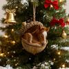 Forest Animal Acorn Ornaments 2D Acrylic Woodland Creature Hanging Ornament for Nature Lovers