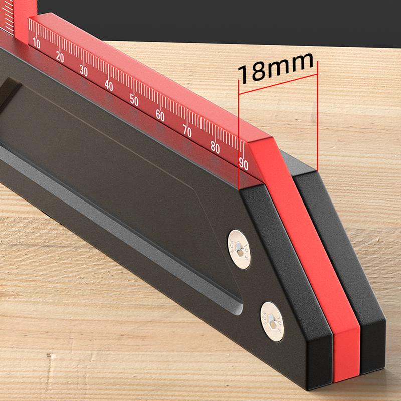 Multi-Angle Measuring Ruler, Carpenter Square, Combination Framing Square, 45/90 Degrees, L Square for Recise Measuring Drawing