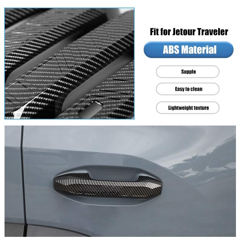 ABS Door Handle Decoration Cover Sticker Fit For Jetour Traveler 2023 Up For Jetour Shanhai T2 2024 Up Exterior Accessories