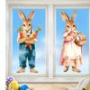 Kaninchen Oster Aufkleber kreative selbstklebende Dekoration Schlafzimmer Hintergrund Dekoration Wandbild Süßes Kaninchen Kinderzimmer Haus Dekoration