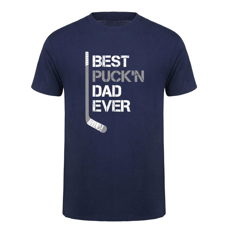 Funny Fathers Day Hockey Dad Best Puckin Dad Ever T Shirt Dad Gift Tshirts Sports Gift Da687