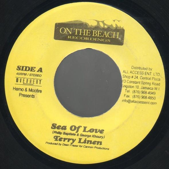 

7inch Record TERRY LINEN - Sea Of Love NONE On The Beach Re Jamaica Reggae, Ska & Dub Used
