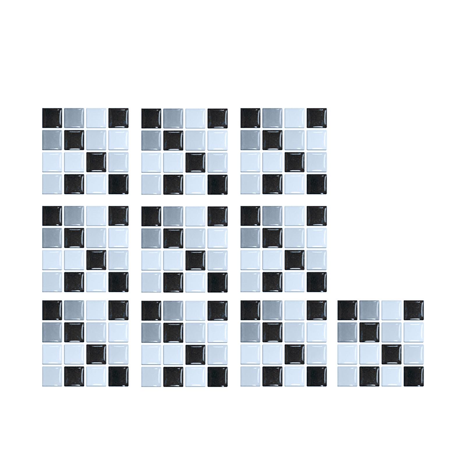 

(SU)10 шт. 3D-наклейки на кристаллическую плитку «сделай сам», водонепроницаемые самоклеящиеся наклейки на стену One size