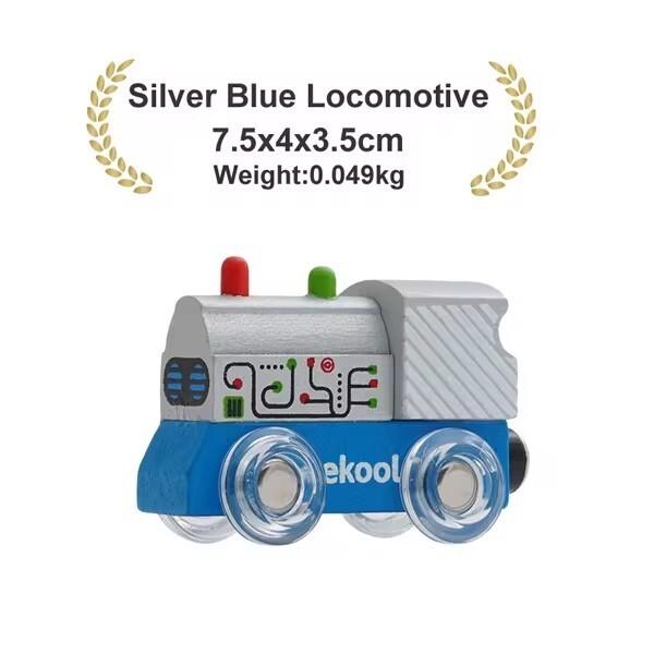 Wooden Magnetic Train Car Locomotive Ambulance Fire Truck Wood Railway Accessories fit for Brand Wooden Tracks Toy For Kids