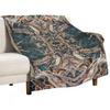 Psychedelic Forest At Night Throw Blanket Large Bed Covers Anime Flannel Loose Blankets and Throws Blankets