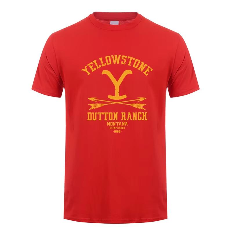 Yellowstone Dutton Ranch Tshirt Yellowstone Graphic Tshirt 2026 Summer Unisex Unisex Cotton Funny TShirts Street Wear Y2K Tshirt