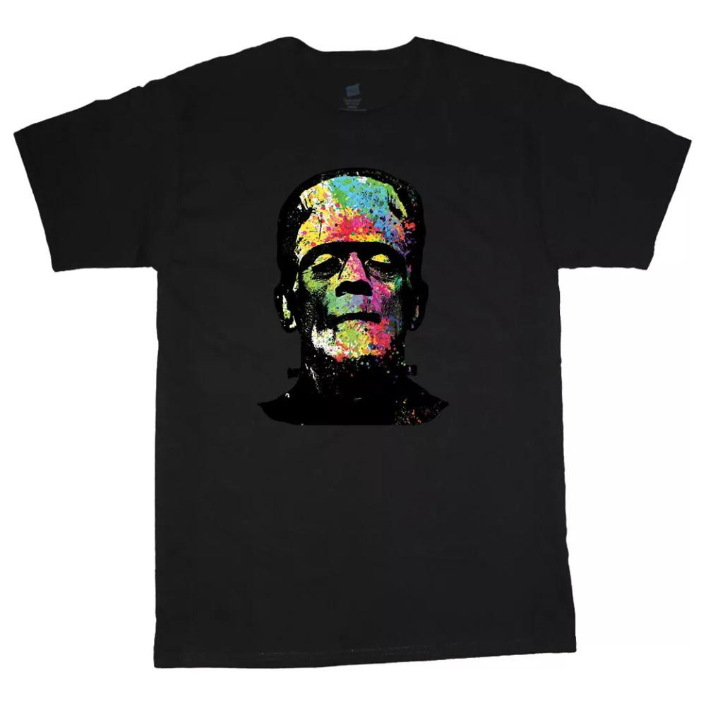 Frankenstein T-shirt Mens Halloween Shirts Monster Horror Movie Mens Graphic Tee XXXXL