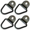 Heavy Duty Truck Bed Tie Down Anchor Ring Trailer Hook Cargo Bolt V-Ring Pickup Rail Accessories (Pack of 4)