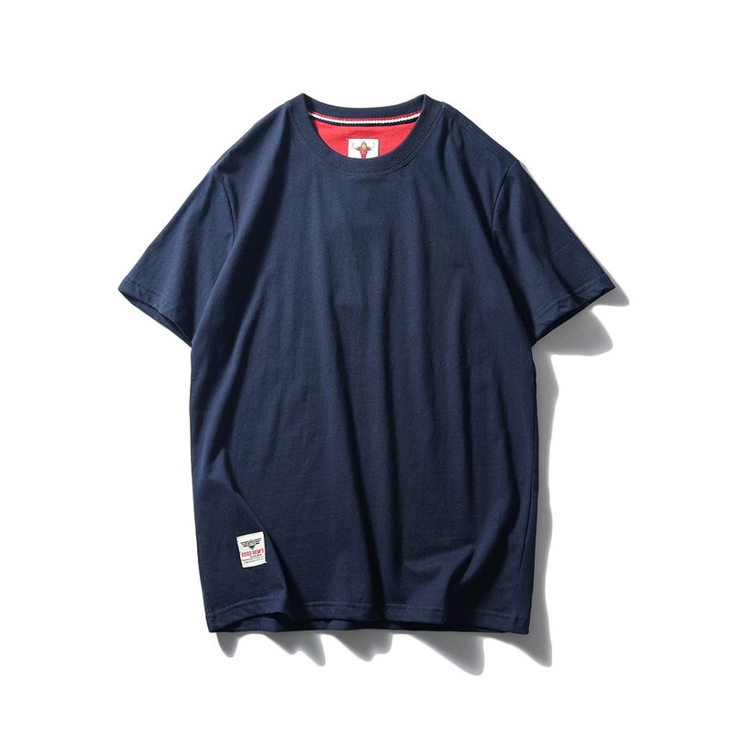 Heavy Weight Pure Color Export Export Men Short Sleeve T-Shirt