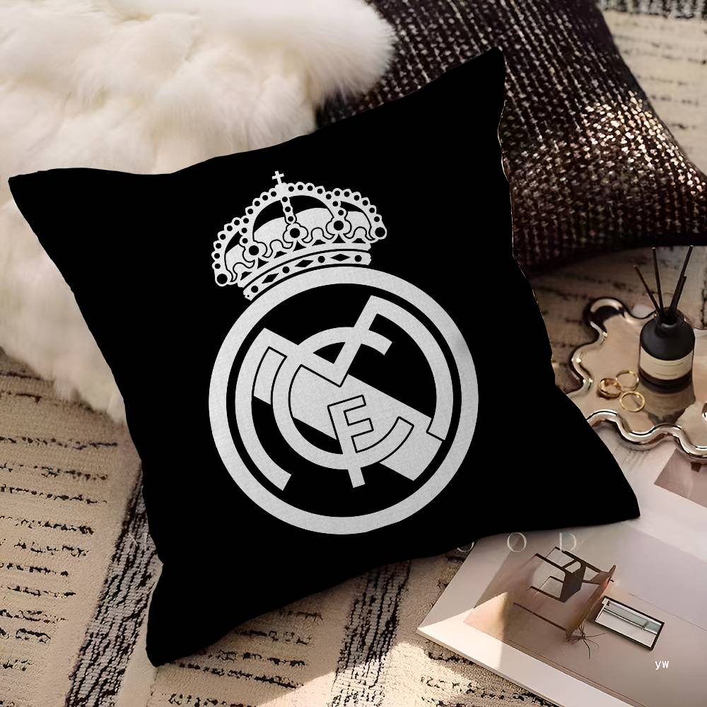 

R-RealS M-MadridS Логотип Вишивка Щасливий Дракон Наволочка Наволочка для Диванної Подушки Декор Кімнати Дитячий Подарунок 60cmx60cm