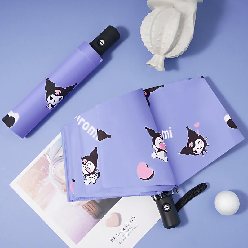 Umbrella Cartoon Sunshine and Sunshade Dual-purpose Vinyl Sunscreen and UV Protection Second Batch Automatic Tri-fold Umbrella Manufacturer