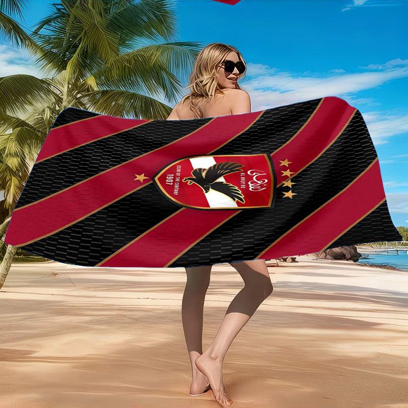 Al-ahly Fc Beach Towel, Quick-drying, Easy To Care For, Suitable for Both Fitness and Beach Vacations,Sports Essential