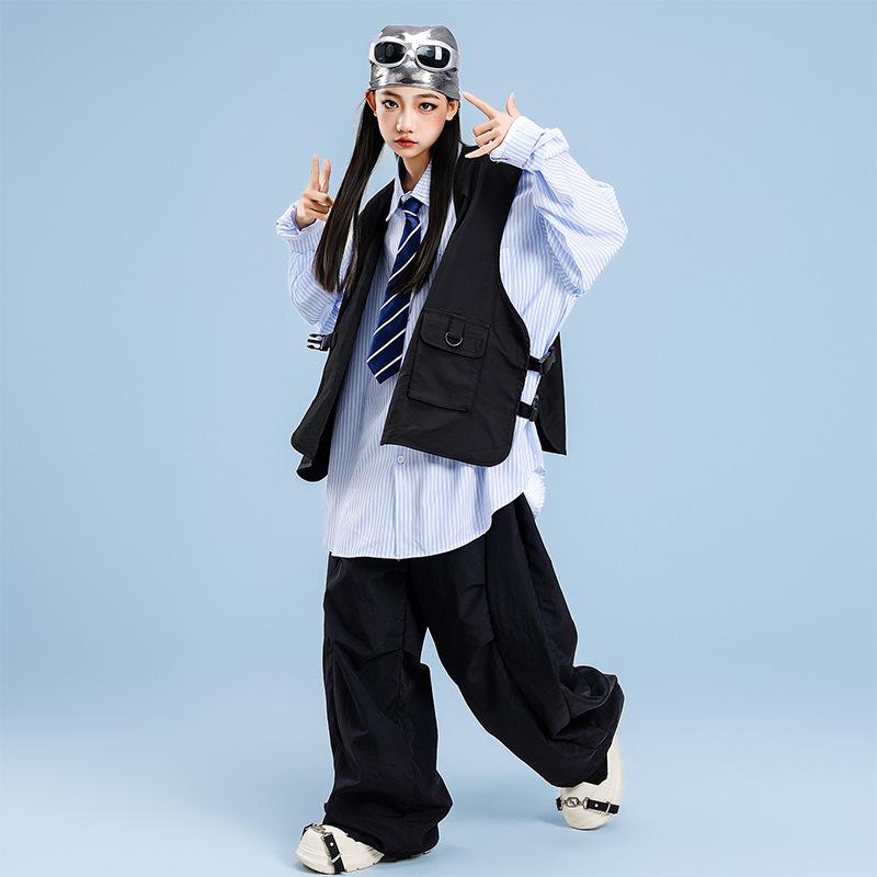 Trendy Kids' Street Dance Costume – Hip Hop Jazz Performance Pants for Boys & Girls
