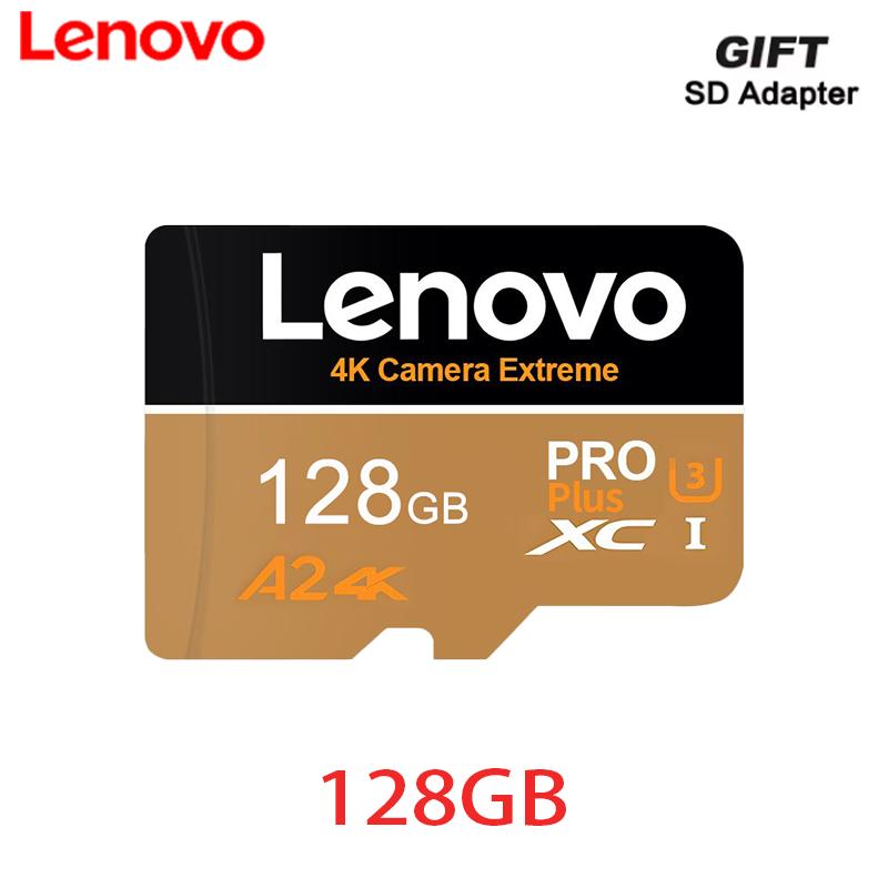 Lenovo High-Speed Micro TF SD Card 512GB Support 4K Ultra HD 128GB 64GB Flash Memory Card for 360° Video Cameras Car Accessories