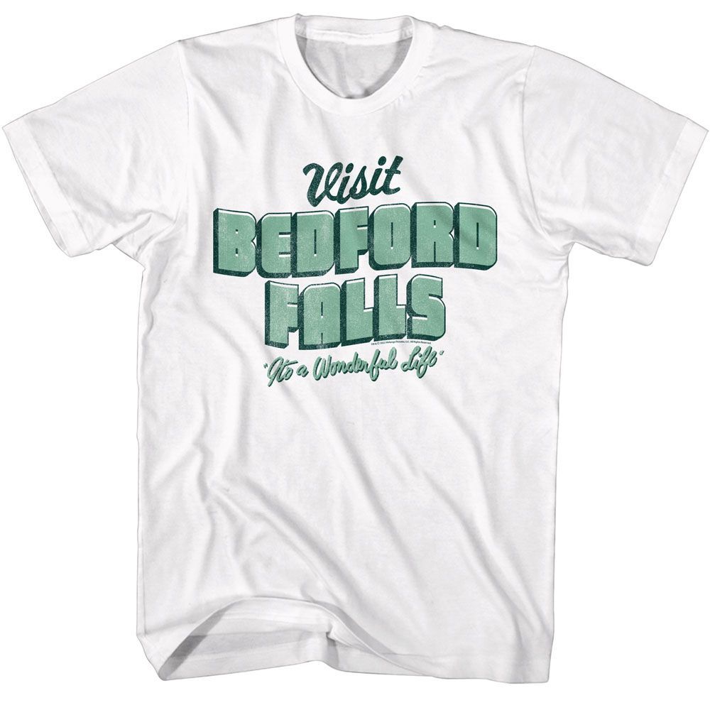 Its A Wonderful Life Visit Bedford Falls Movie Shirt XL