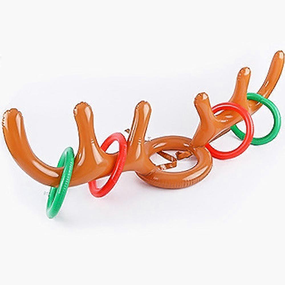 Other Decoration for Christmas Inflatable Caribou Antlers Ring Toss Game, Santa Claus Ring Toss Christmas Party Game, US Patent