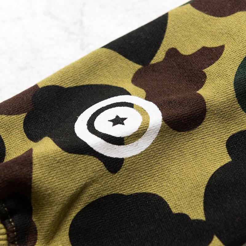 Autumn Men's and Women's Japanese Shark Head Camouflage Hoodie Cardigan