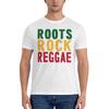 Roots Rock Reggae Flattering For All Body Types Tshirt Light Minimalism Reinforced Collar Short Sleeve