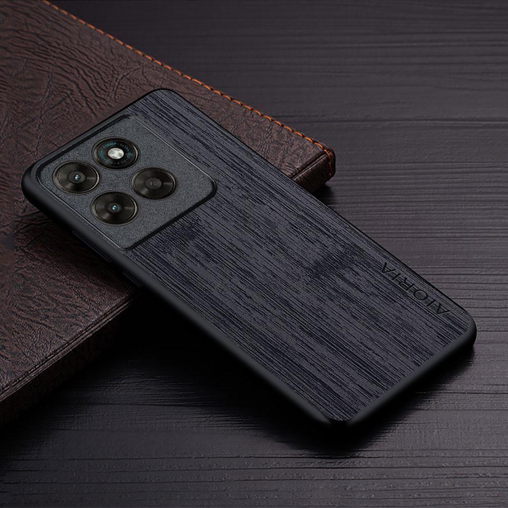 Case for Motorola Moto G77 G37 G17 Straight Wood Grain Faux Leather Phone Cover Funda for Moto G37 Case Capa