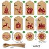 Etichette Regalo di Natale Transfrontaliere & Pendenti per Albero