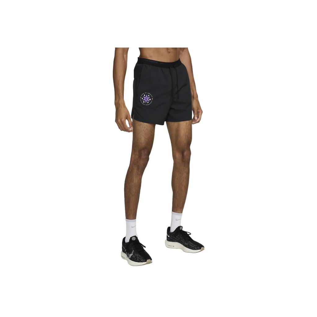 Nike Dri-Fit Stride Comfortable Soft Skin-Friendly Three-Quarter Sports Shorts Men Shorts Black FV6331-010