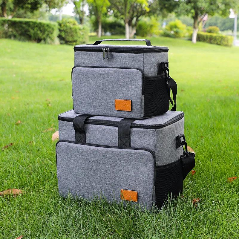 Portable Large Insulated Lunch Bag Waterproof Leak-proof Thickened Handheld Shoulder Carry Outdoor Camping Picnic Cooler Bags