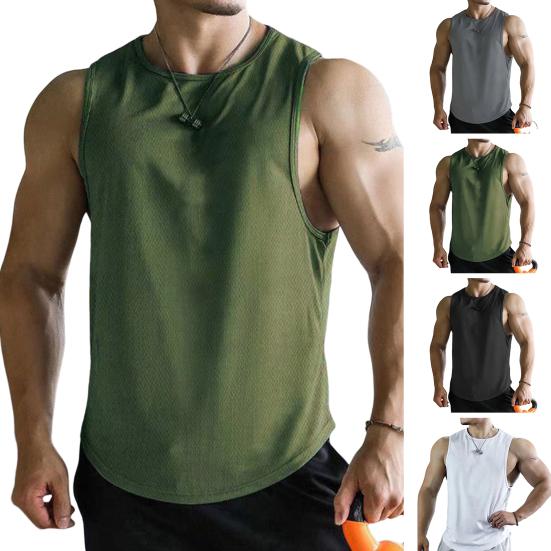 Moda elastică Absorbție de transpirație Anti-pilling Alergare Pulover lejer Vest Top Streetwear Sport