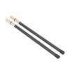 2Pcs Drum Brush Drumstick Stick Mallet Bamboo Percussion Tool Instrument Accessory Set Kit Black